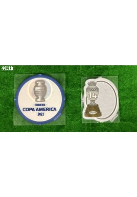 OFFICIAL PLAYER ISSUE ARGENTINA COPA AMERICA 2021 SLEEVES PATCHES