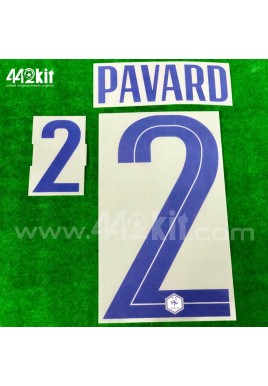 Official PAVARD #2 France FFF Away 2020-21 PRINT