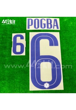 Official POGBA #6 France FFF Away 2020-21 PRINT 