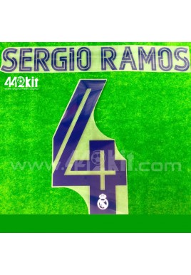 Official SERGIO RAMOS #4 Real Madrid CF Home 2020-21 PRINT 