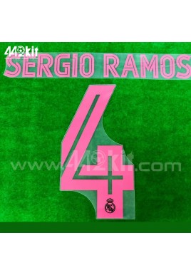 Official SERGIO RAMOS #4 Real Madrid CF 3rd 2020-21 PRINT 