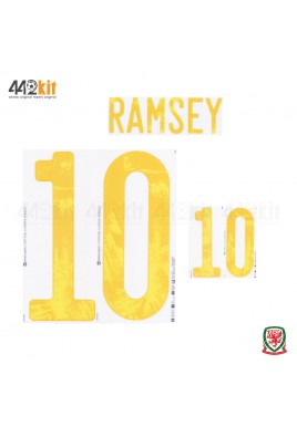Official RAMSEY #10 WALES Home EURO 2020 2010-21 PRINT 