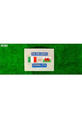 OFFICIAL PLAYER ISSUE ITALY VS WALES 20.06.21 EURO 2020 MATCH DETAILS (FOR ITALY)
